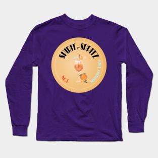 Aperol Spritz Cocktail | Vibrant Spritz Drink Long Sleeve T-Shirt